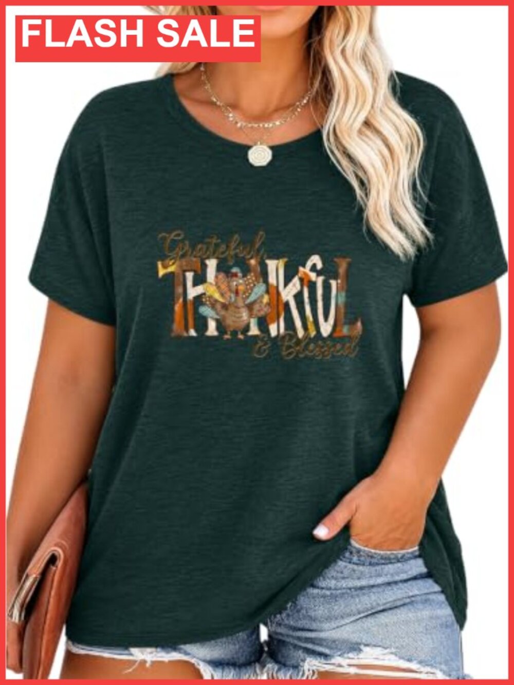 Plus Size Thanksgiving Shirt Women Turkey Graphic Tee Short Sleeve